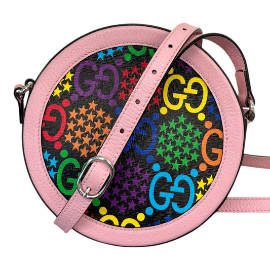 Women's Gg Supreme Canvas Psychedelic Round Bag Multi-Coloured