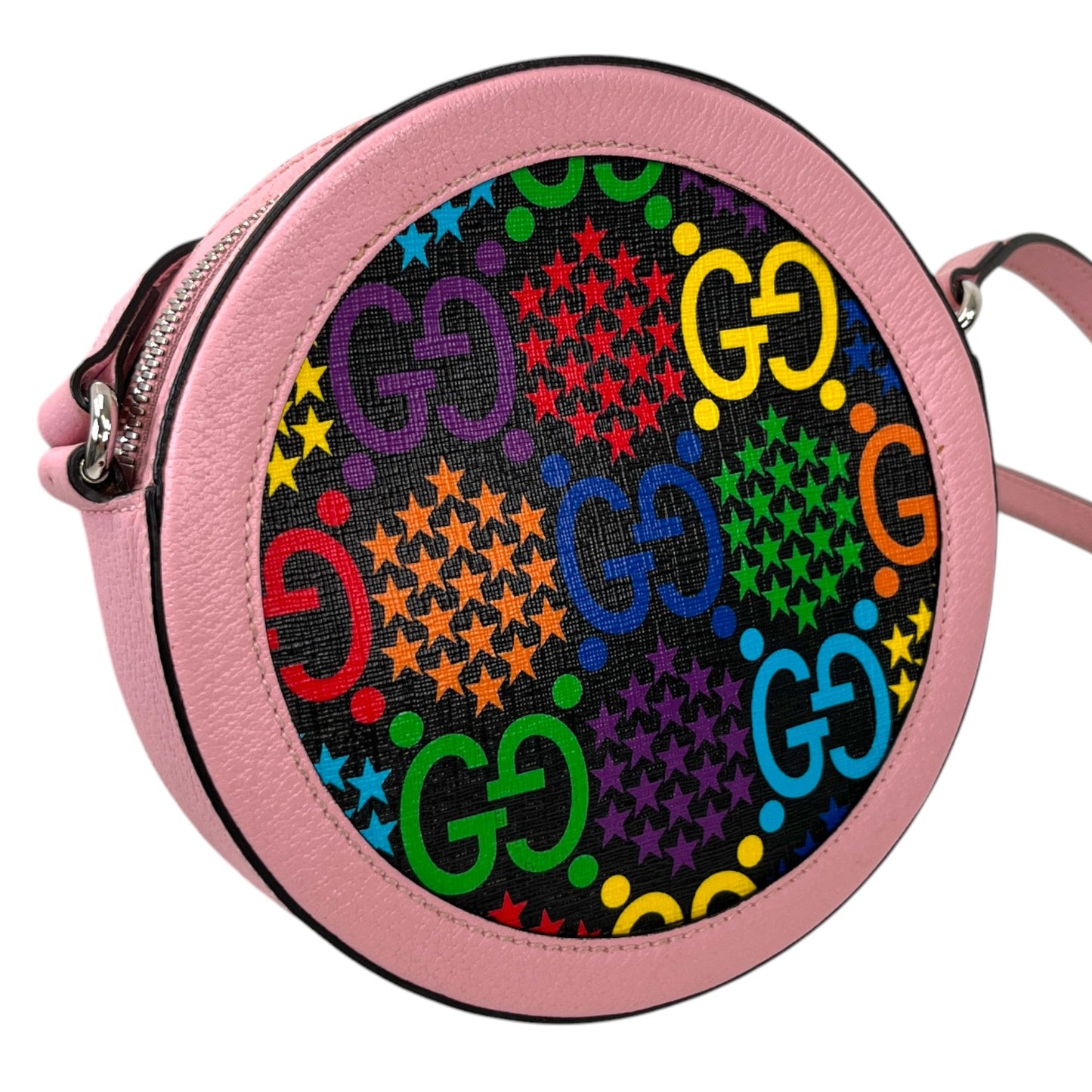 Women's Gg Supreme Canvas Psychedelic Round Bag Multi-Coloured