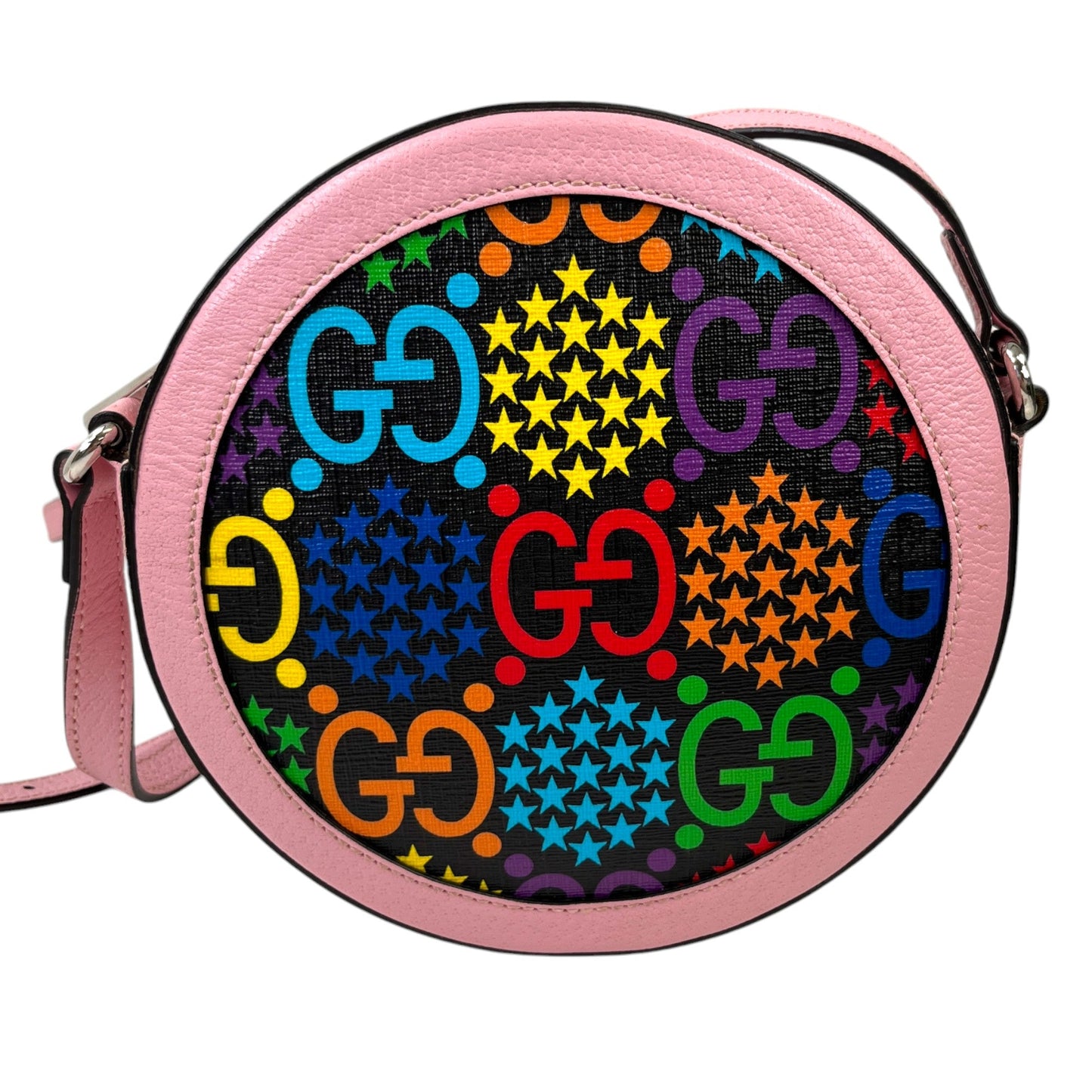 Women's Gg Supreme Canvas Psychedelic Round Bag Multi-Coloured