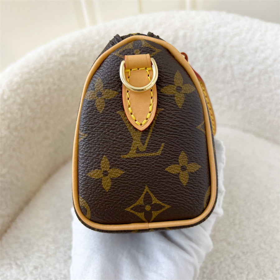 LV Nano Speedy in Monogram Canvas GHW