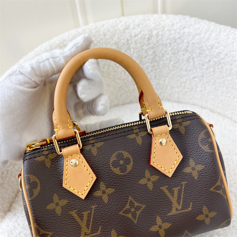 LV Nano Speedy in Monogram Canvas GHW
