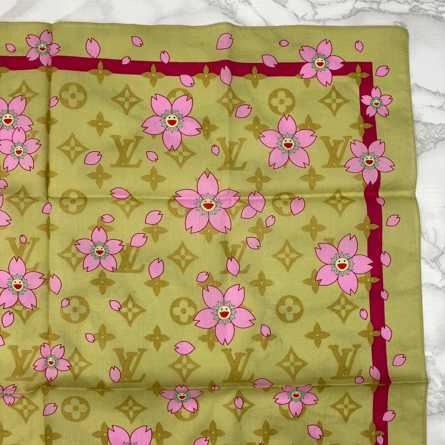 LOUIS VUITTON scarf Takashi Murakami