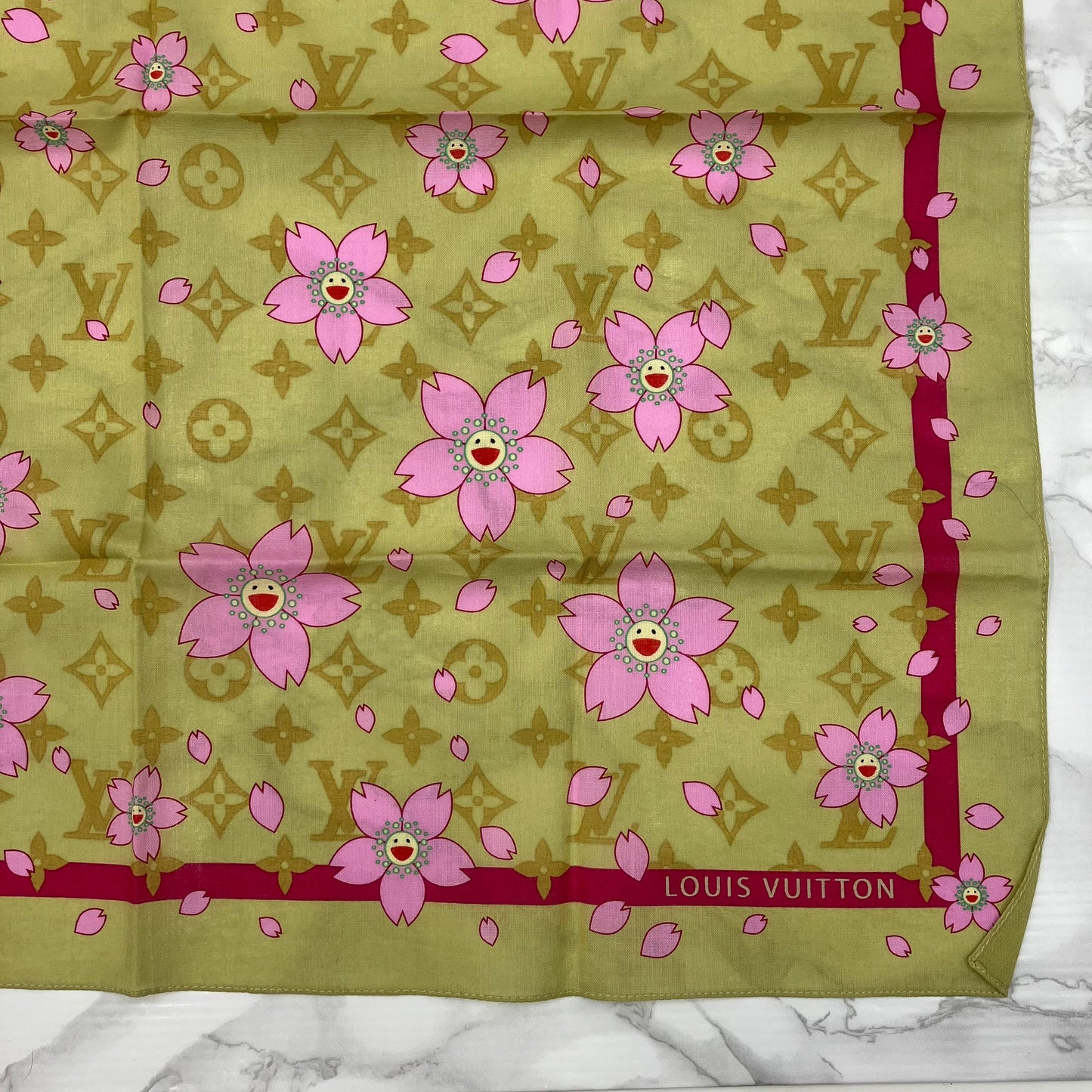 LOUIS VUITTON scarf Takashi Murakami
