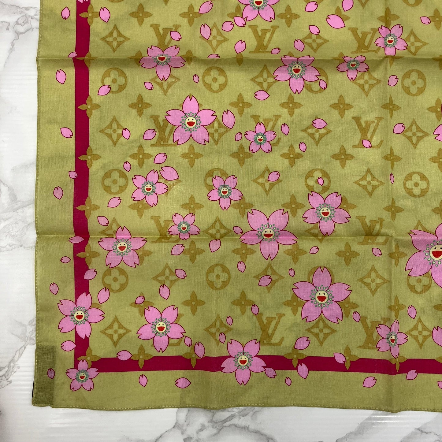 LOUIS VUITTON scarf Takashi Murakami