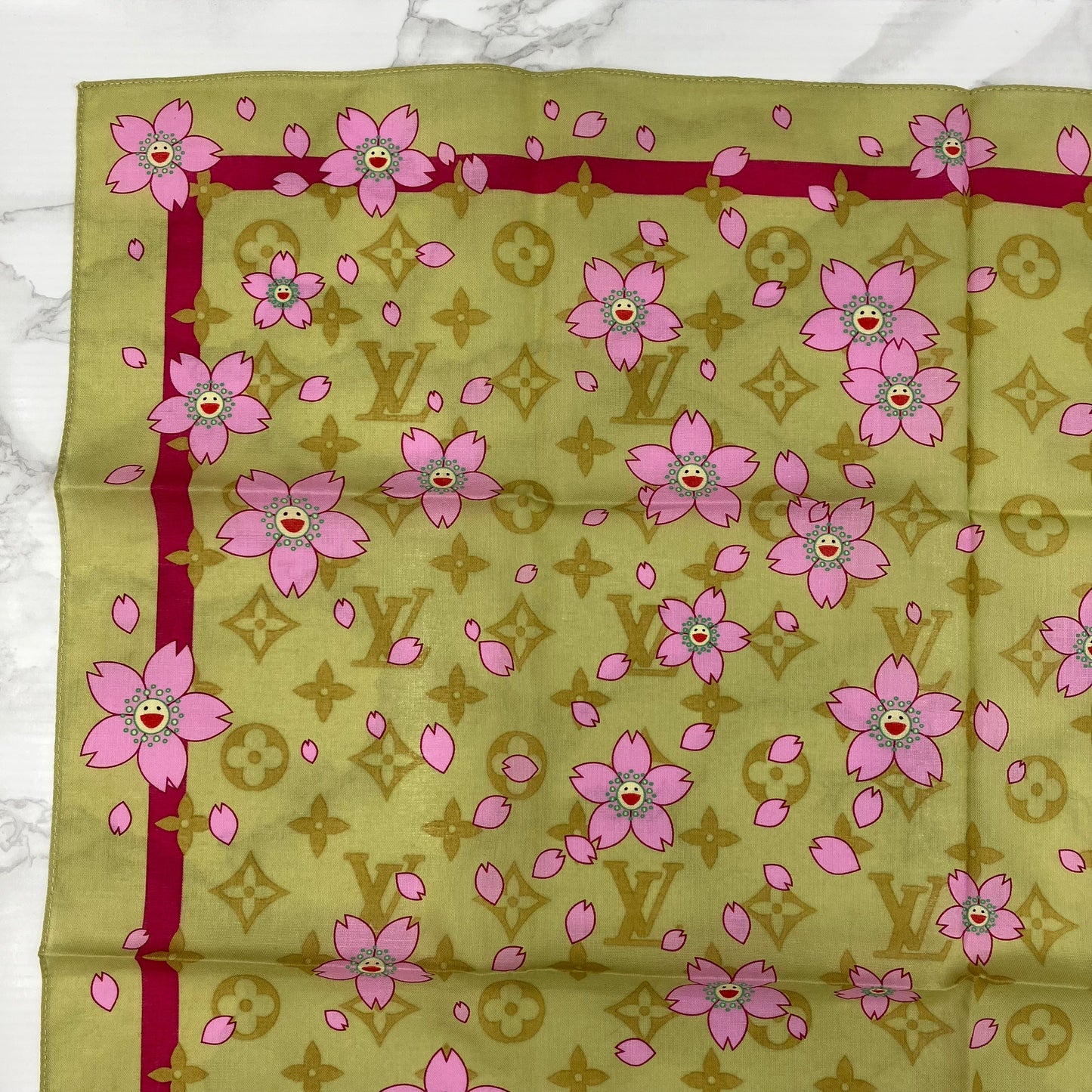 LOUIS VUITTON scarf Takashi Murakami