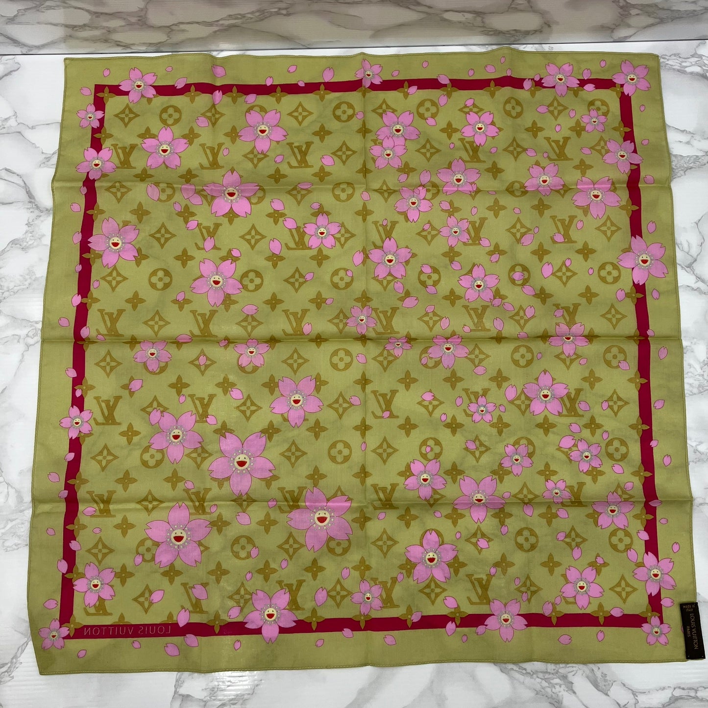 LOUIS VUITTON scarf Takashi Murakami