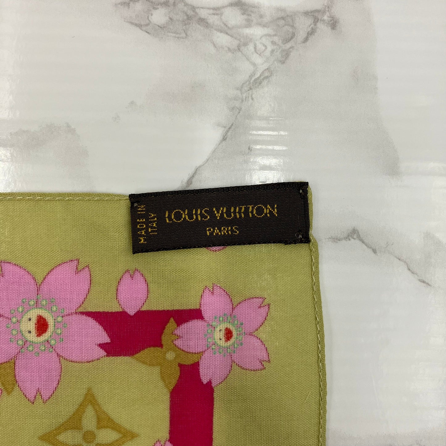 LOUIS VUITTON scarf Takashi Murakami