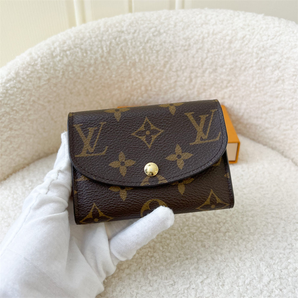 LV Rosalie Coin Purse in Monogram Canvas, Rose Ballerine Interior and GHW