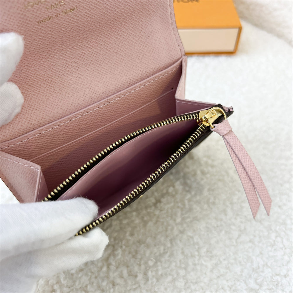 LV Rosalie Coin Purse in Monogram Canvas, Rose Ballerine Interior and GHW