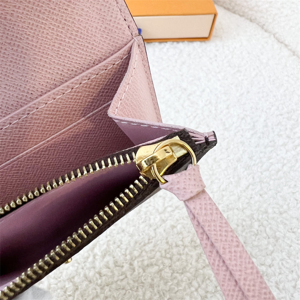 LV Rosalie Coin Purse in Monogram Canvas, Rose Ballerine Interior and GHW