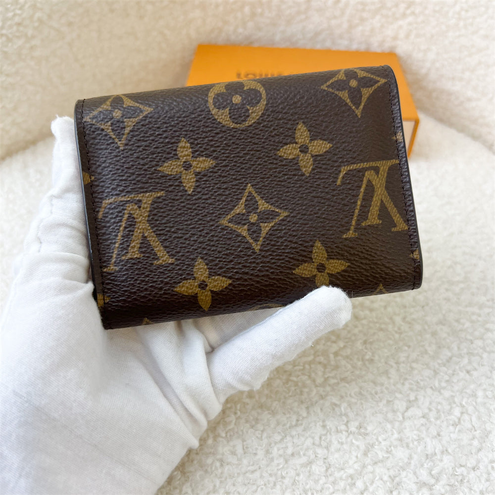 LV Rosalie Coin Purse in Monogram Canvas, Rose Ballerine Interior and GHW