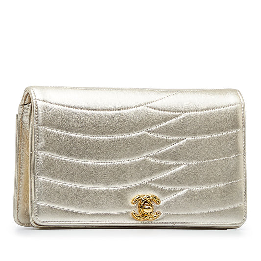 CHANEL CC Leather Clutch Bag