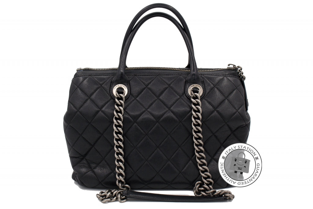 Chanel A92748 Y10466 New Large Chanel Boy Chained Tote Bag Handle Calf Black Calfskin Shoulder Bags Sbhw