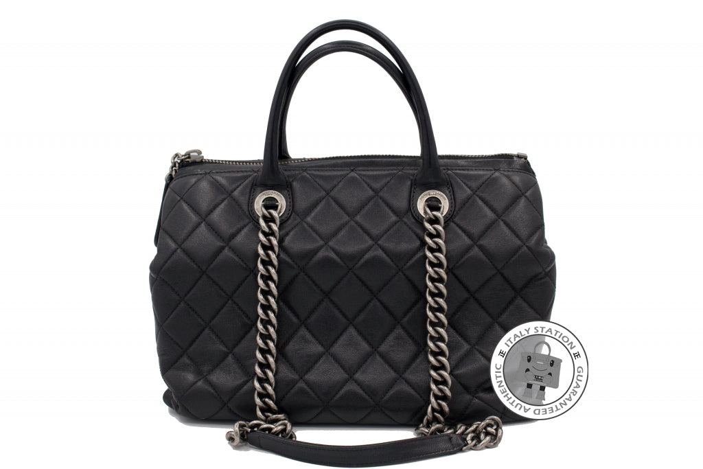 Chanel A92748 Y10466 New Large Chanel Boy Chained Tote Bag Handle Calf Black Calfskin Shoulder Bags Sbhw