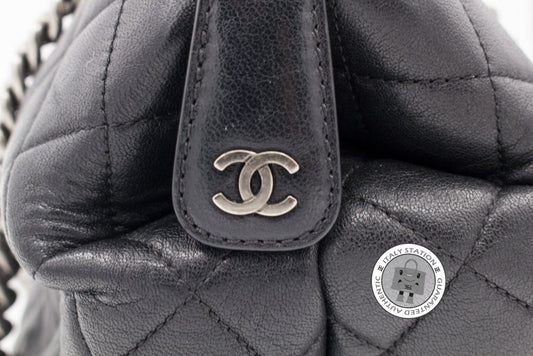 Chanel A92748 Y10466 New Large Chanel Boy Chained Tote Bag Handle Calf Black Calfskin Shoulder Bags Sbhw