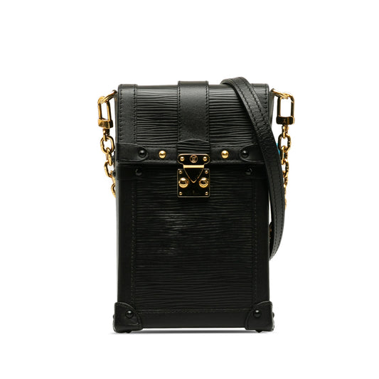 Black Louis Vuitton Epi Vertical Trunk Pochette Crossbody Bag