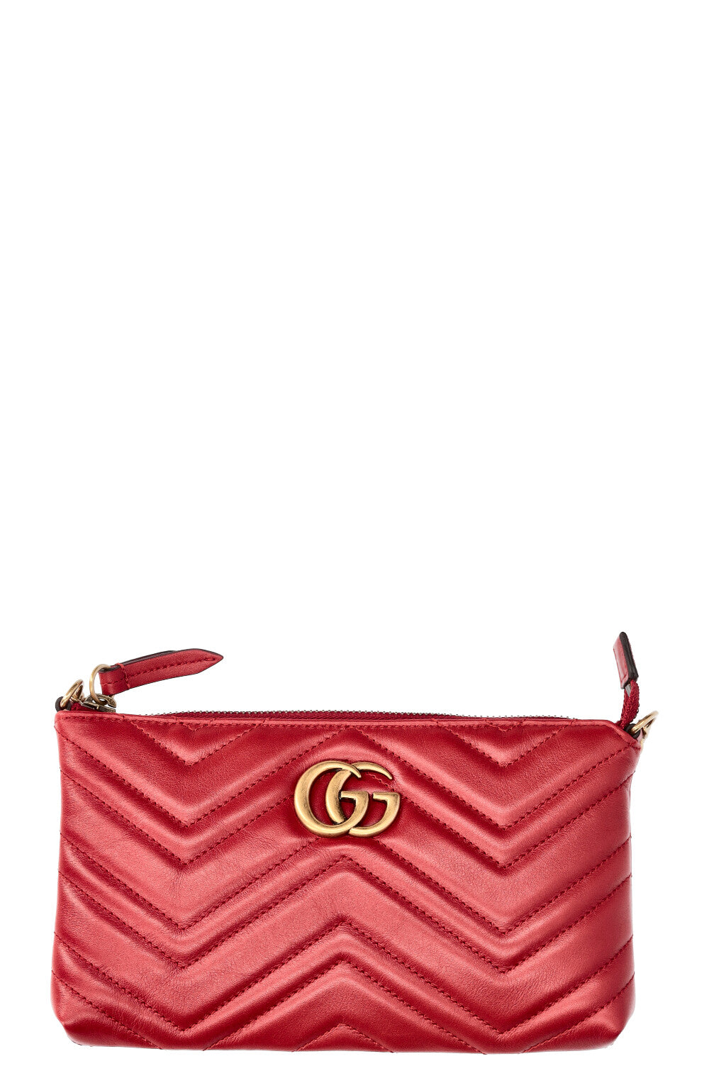 GUCCI Marmont Crossbody Pochette Red