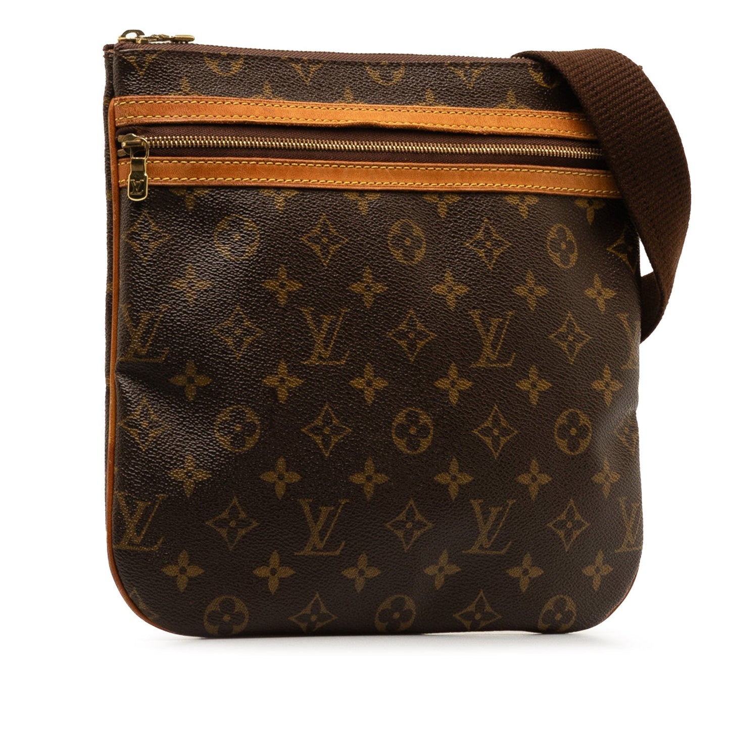 Brown Louis Vuitton Monogram Pochette Bosphore Crossbody Bag