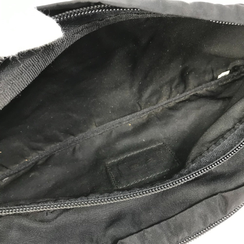PRADA Sling bag Nylon black Triangle logo plate mens Used