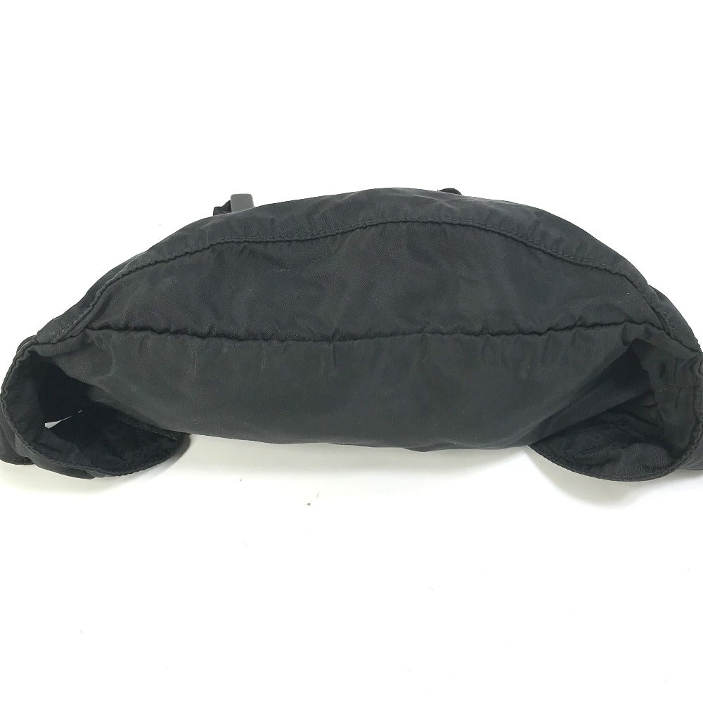 PRADA Sling bag Nylon black Triangle logo plate mens Used