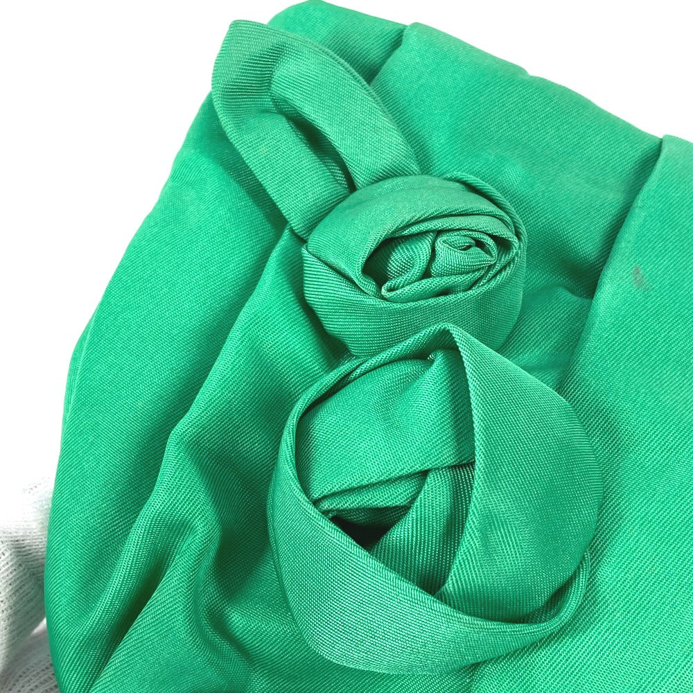 PRADA Clutch bag Nylon green Cosmetics Pouch logo Women Used