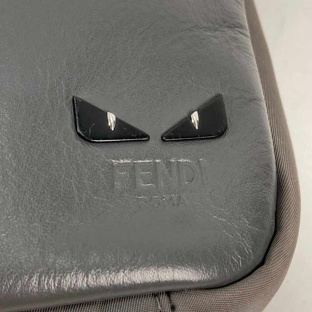 FENDI Shoulder Bag 7VA420 Nylon, Leather gray Bags, 2-way bags, clutch bags, pouches Monster Bugs