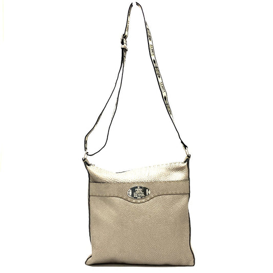 FENDI Shoulder Bag leather Metallic color Celeria Women Used