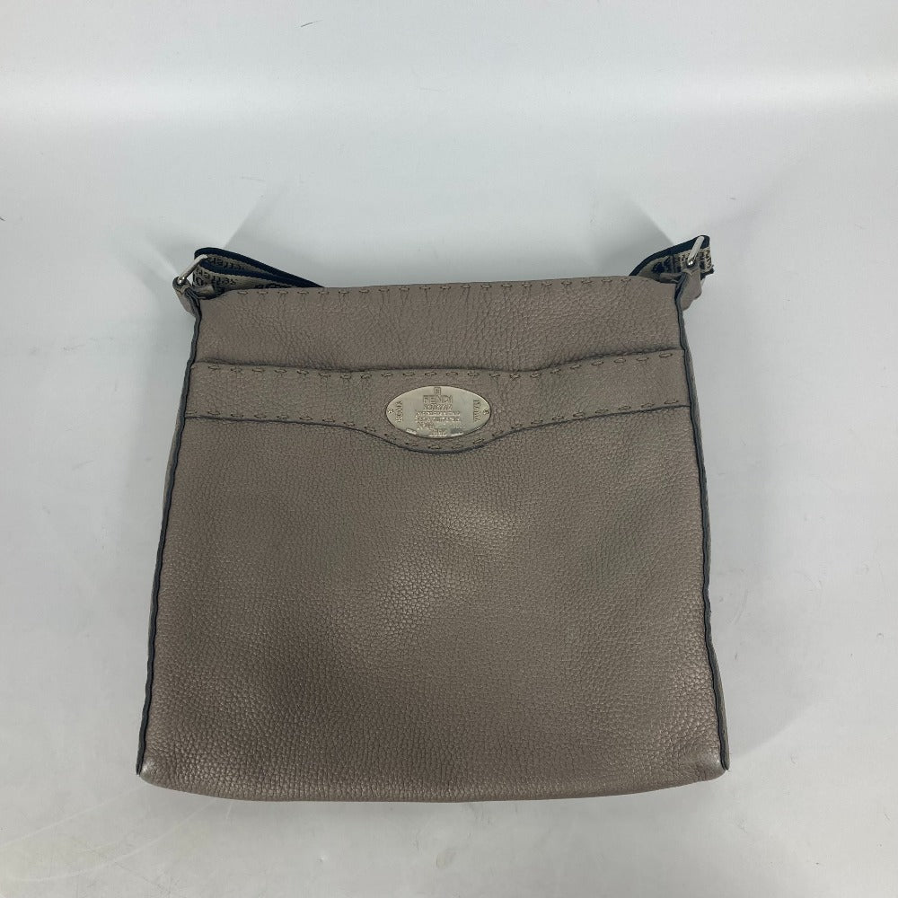FENDI Shoulder Bag leather Beige type Celeria Women Used