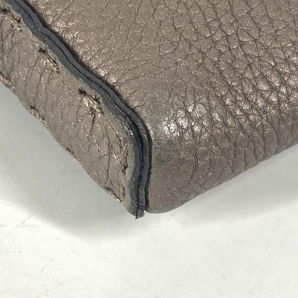 FENDI Shoulder Bag leather Beige type Celeria Women Used