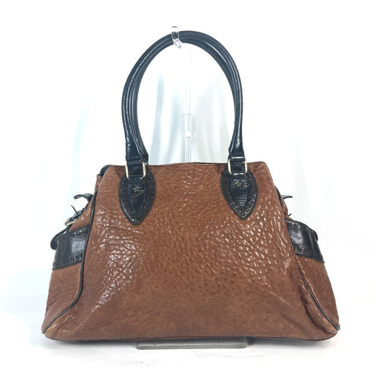 FENDI Shoulder Bag leather Brown Etnico Women Used