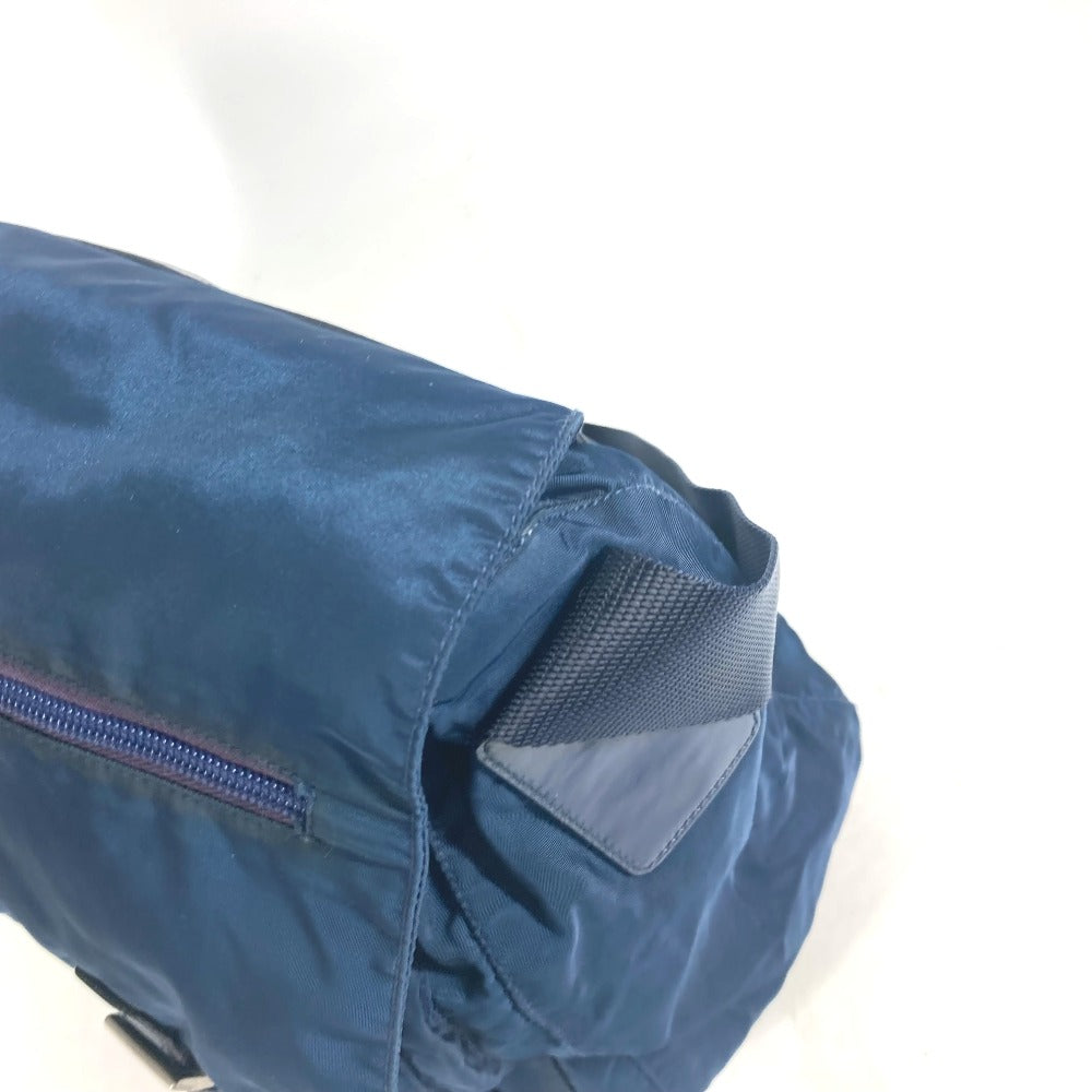 PRADA Shoulder Bag B1738 Nylon blue Triangle logo plate