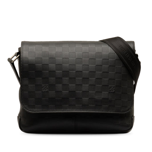 Black Louis Vuitton Damier Infini District PM Crossbody Bag