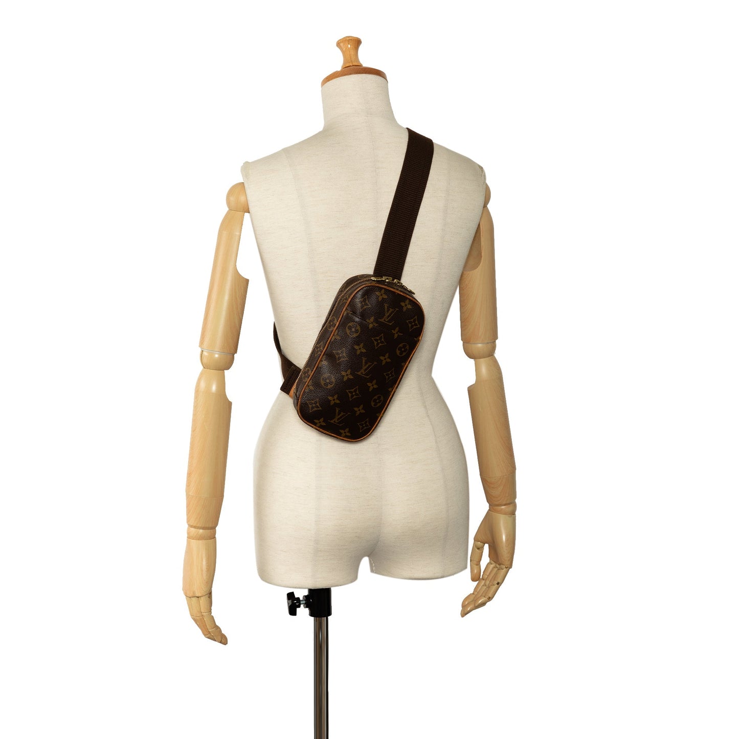 Brown Louis Vuitton Monogram Pochette Gange Crossbody Bag