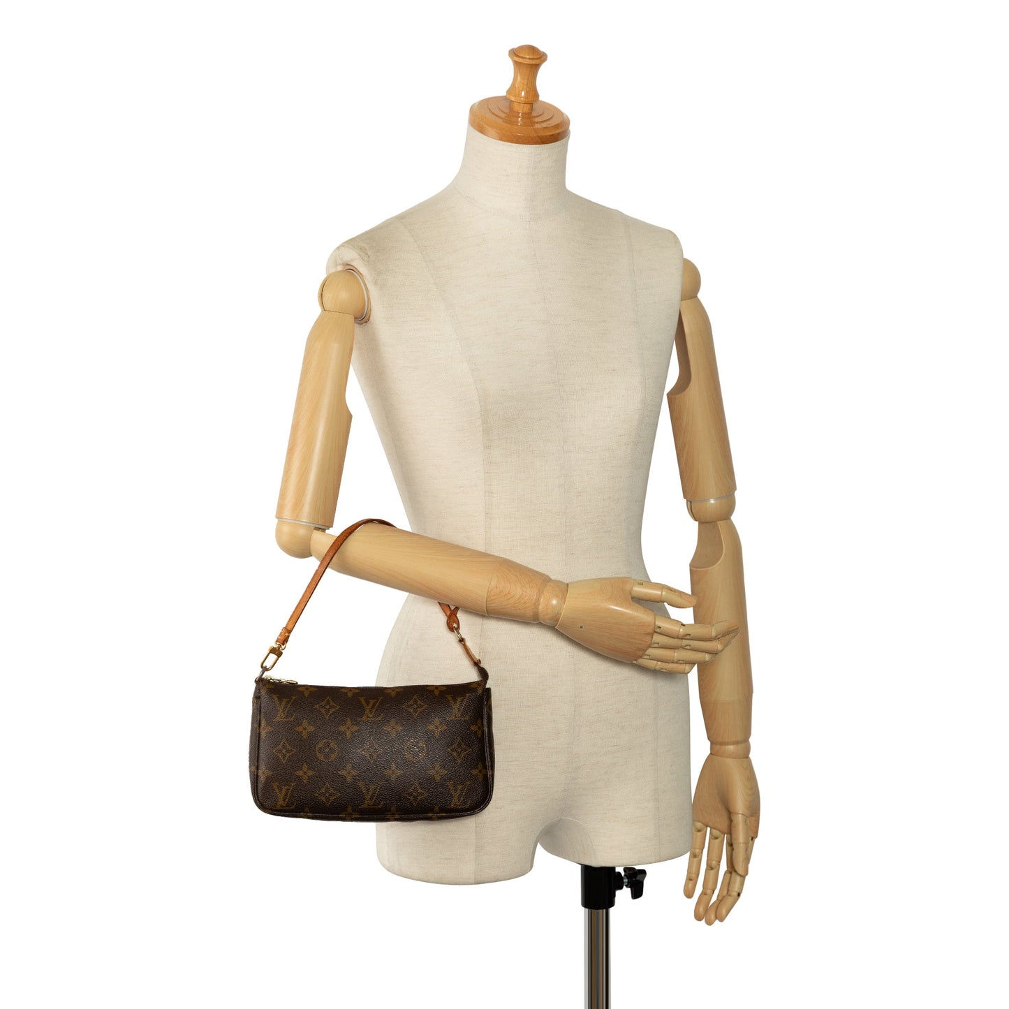 Brown Louis Vuitton Monogram Pochette Accessoires Shoulder Bag