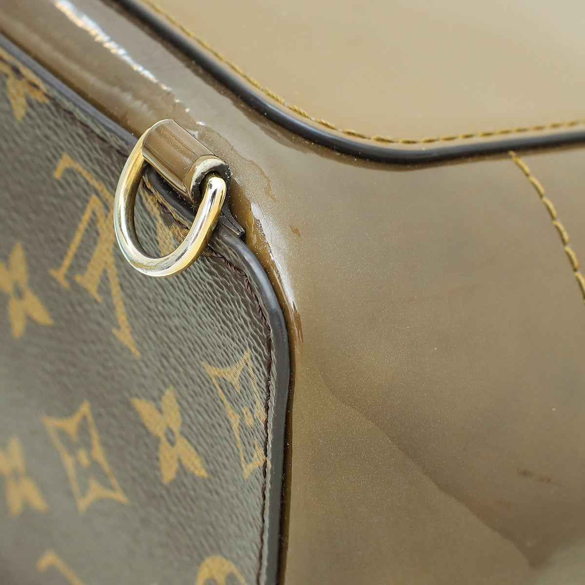 Louis Vuitton Monogram Vert Olive Vernis Hot Springs Backpack Bag