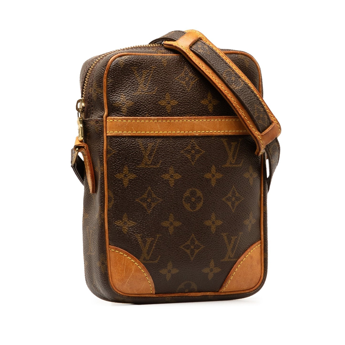 Brown Louis Vuitton Monogram Danube Crossbody Bag