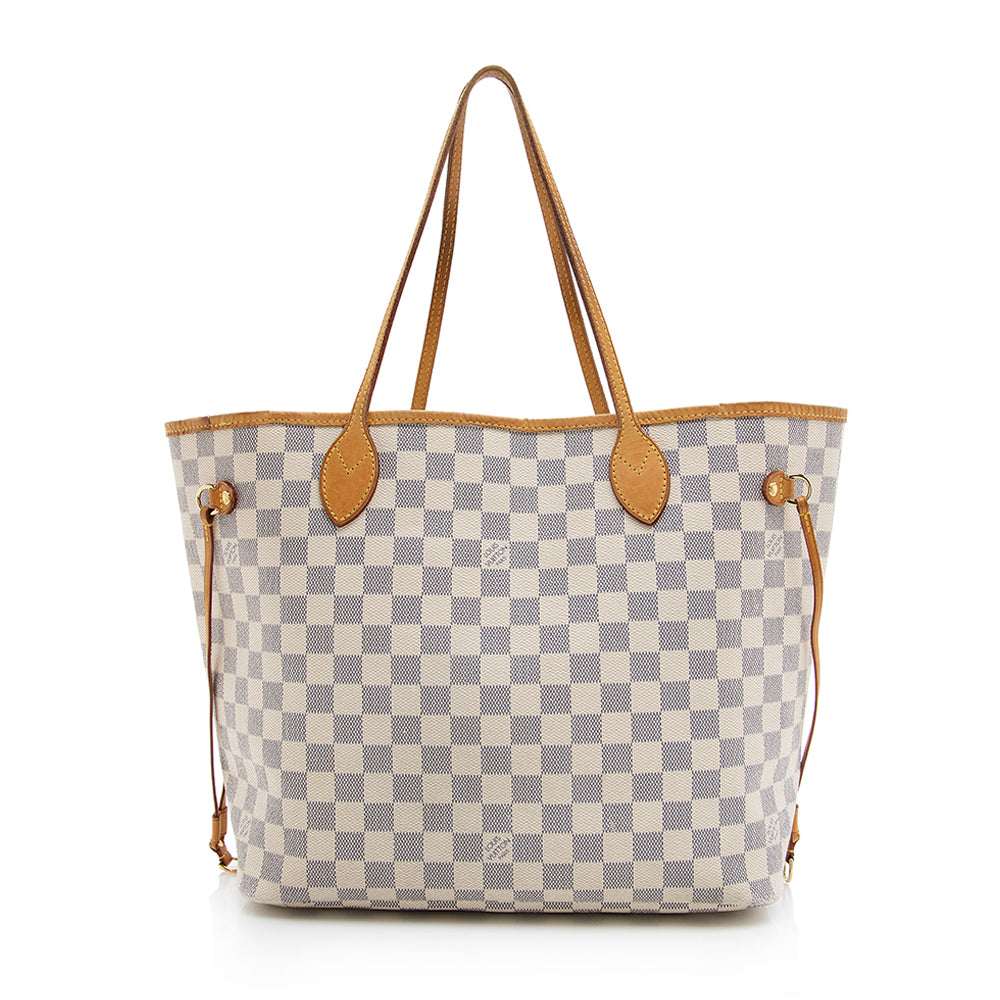 Louis Vuitton Damier Azur Neverfull MM Tote (SHF-19536)