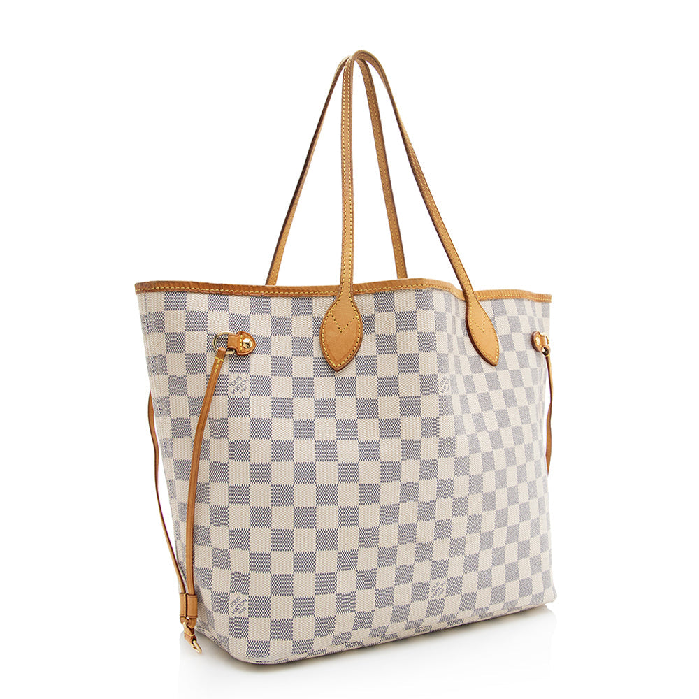 Louis Vuitton Damier Azur Neverfull MM Tote (SHF-19536)