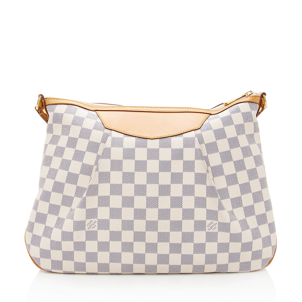 Louis Vuitton Damier Azur Siracusa MM Shoulder Bag (SHF-19920)