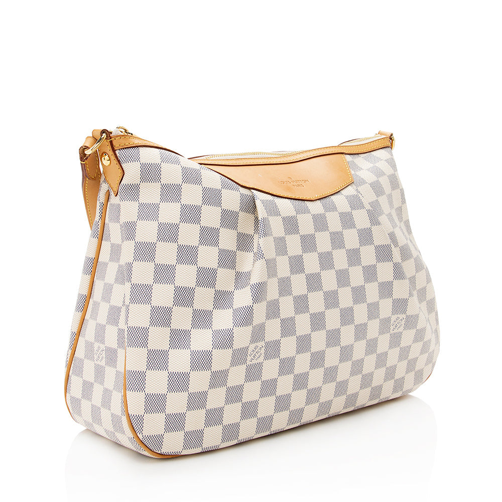 Louis Vuitton Damier Azur Siracusa MM Shoulder Bag (SHF-19920)