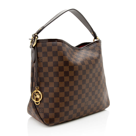 Louis Vuitton Damier Ebene Delightful PM Shoulder Bag (SHF-23671)