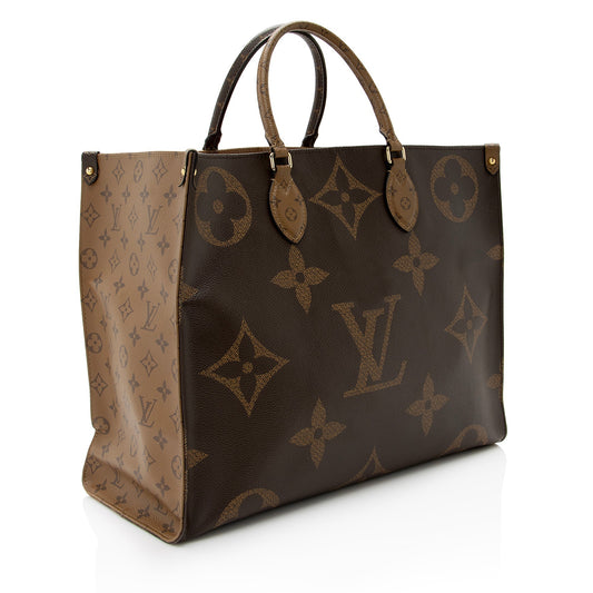 Louis Vuitton Giant Monogram Canvas Onthego GM Tote (SHF-wbWg5r)