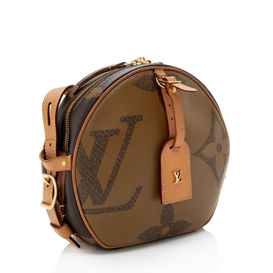 Louis Vuitton Giant Reverse Monogram Canvas Boite Chapeau Souple MM Shoulder Bag