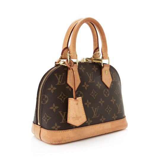 Louis Vuitton Monogram Canvas Alma BB Satchel (SHF-22501)