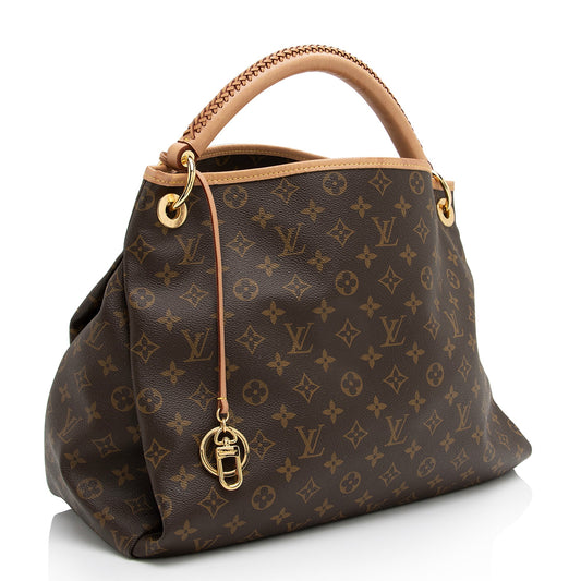 Louis Vuitton Monogram Canvas Artsy MM Shoulder Bag (SHF-23424)