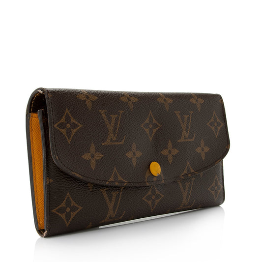 Louis Vuitton Monogram Canvas Emilie Wallet (SHF-I46Tox)