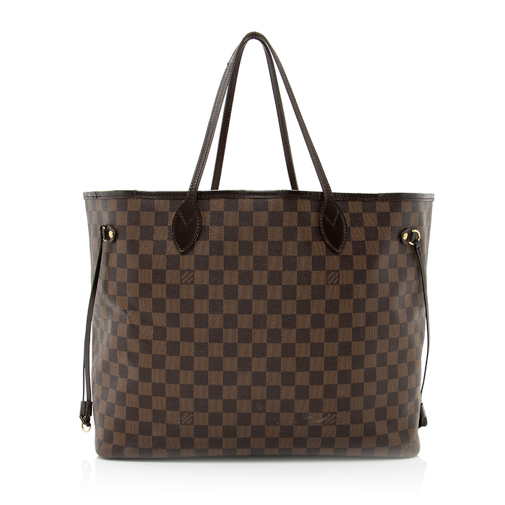 Louis Vuitton Damier Ebene Neverfull GM Tote (SHF-20603)