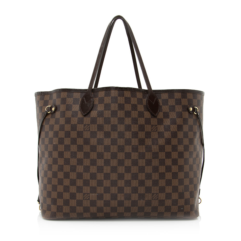 Louis Vuitton Damier Ebene Neverfull GM Tote (SHF-20603)