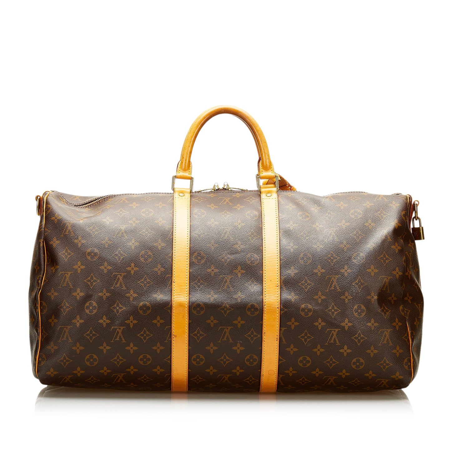 Louis Vuitton Monogram Keepall Bandouliere 55 (SHG-35656)