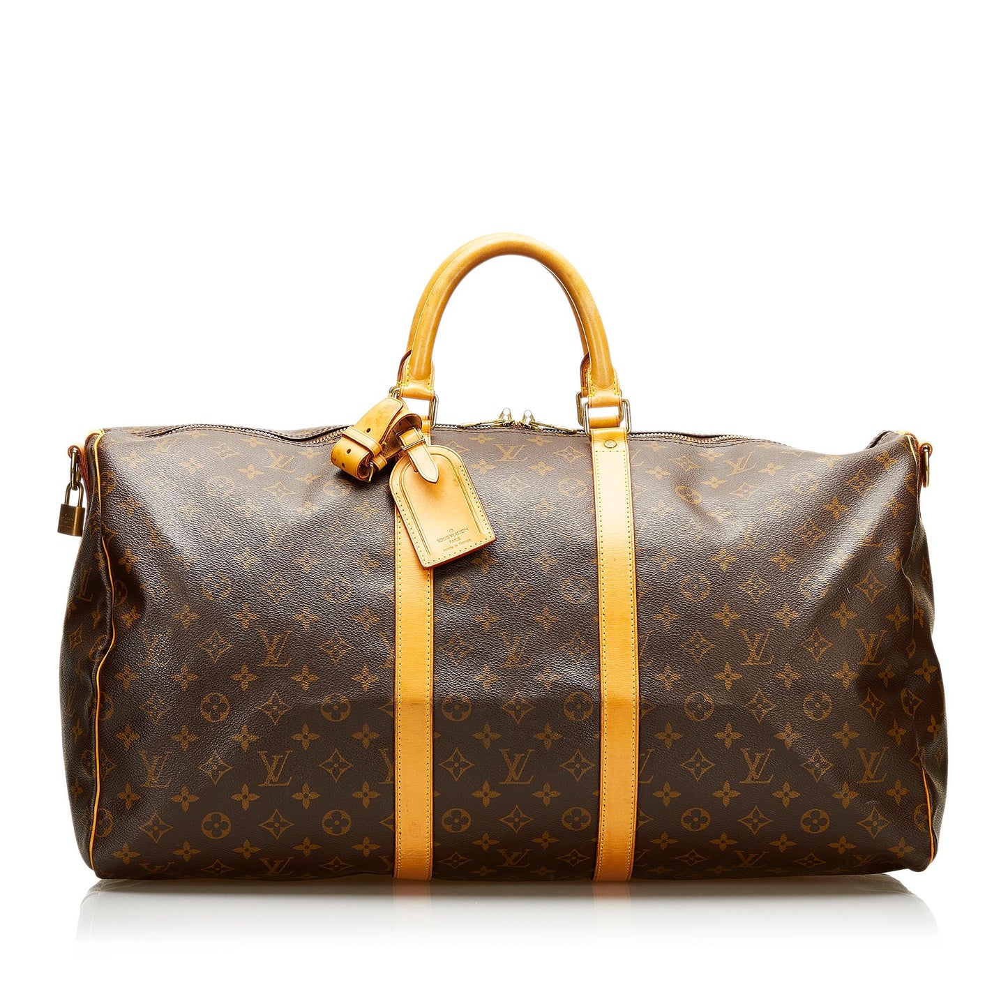 Louis Vuitton Monogram Keepall Bandouliere 55 (SHG-35656)